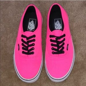 Classic Neon Pink Vans
